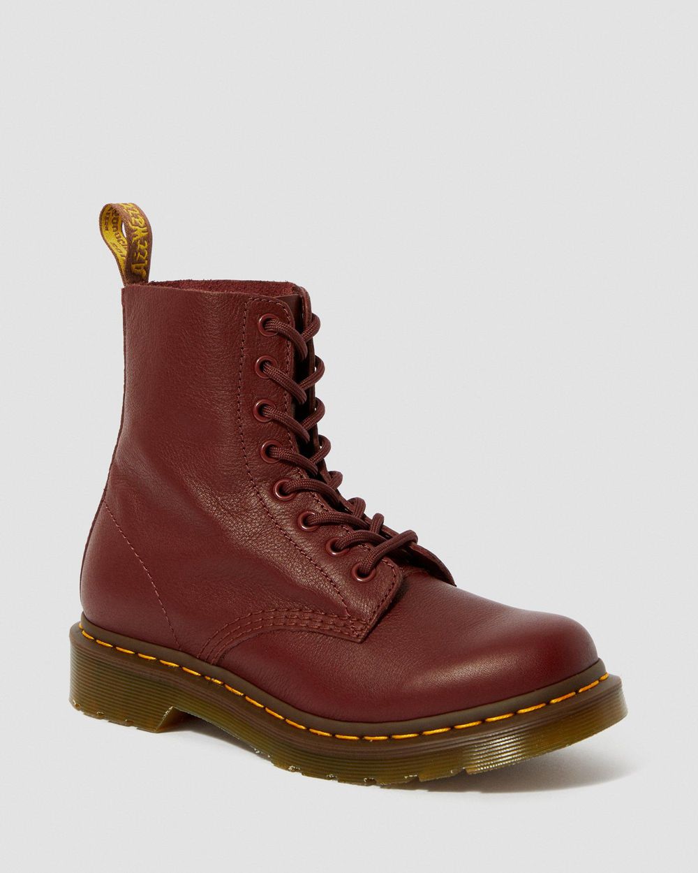 Dr Martens 1460 Pascal Virginia Kožené Topánky Damske ( Červené ) SK 234-CAKXBF